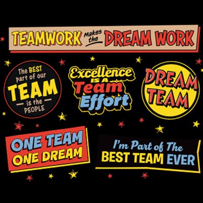 Teamwork Slogan Assortment Filter