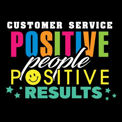 Customer Service Positive People Positive Results Filter