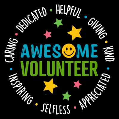 Awesome Volunteer Words in Circle Filter