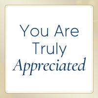 You Are Truly Appreciated - PHRASE Filter