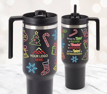 Personalized Drinkware Holiday Gifts of Appreciation