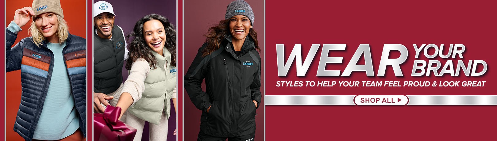 Second slide - Custom Apparel, Styles to outfit everyone on your team - Winter Edition