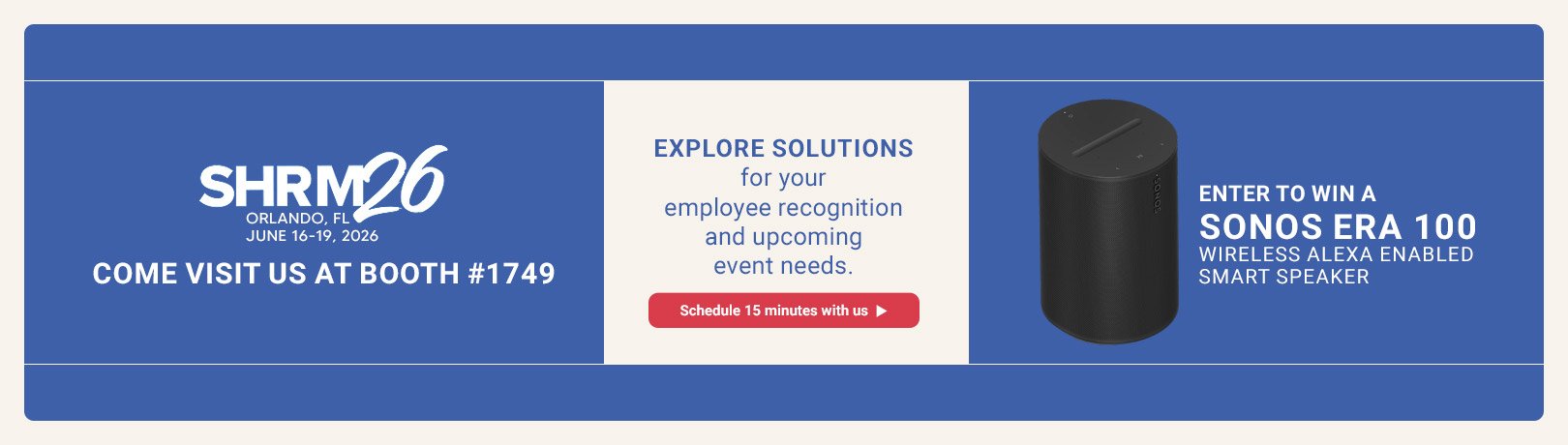First slide - SHRM 2026 - Come visit us at booth #1749