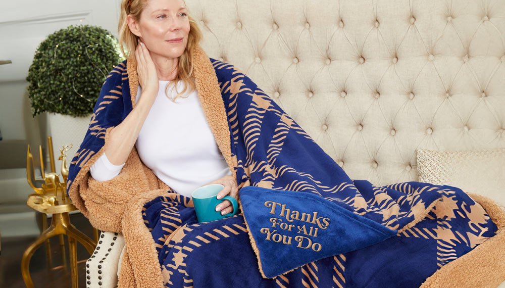 Holiday Blanket Gifts - Mink Sherpa Throw Blanket
