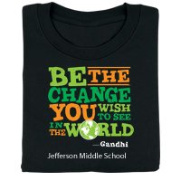 Be The Change You Wish To See In The World Personalized T-Shirt