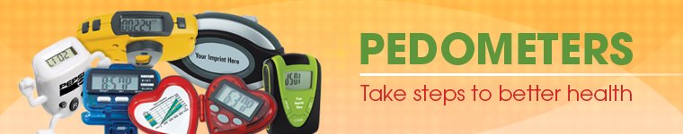 Pedometers from Positive Promotions