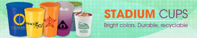 Stadium Cups from Positive Promotions