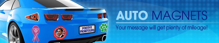 Auto Magnets from Positive Promotions