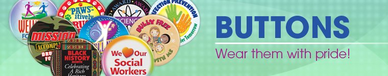 Buttons from Positive Promotions