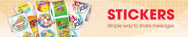 Stickers from Positive Promotions