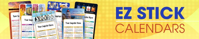 E-Z Stick Calendars from Positive Promotions