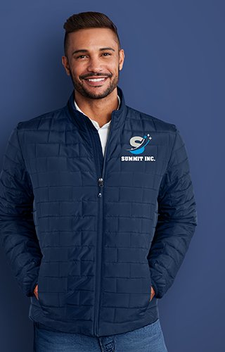 product image of the Port Authority® Men's C-FREE® Brick Quilted Puffer Jacket