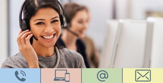 Contact customer service and sales team