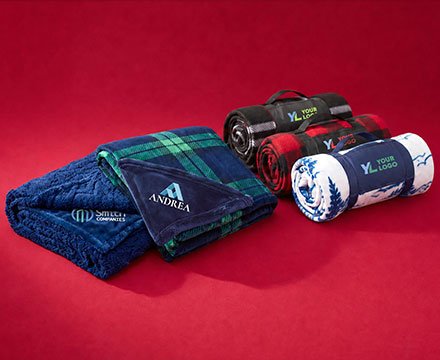 Personalized Holiday Blankets Gifts of Appreciation