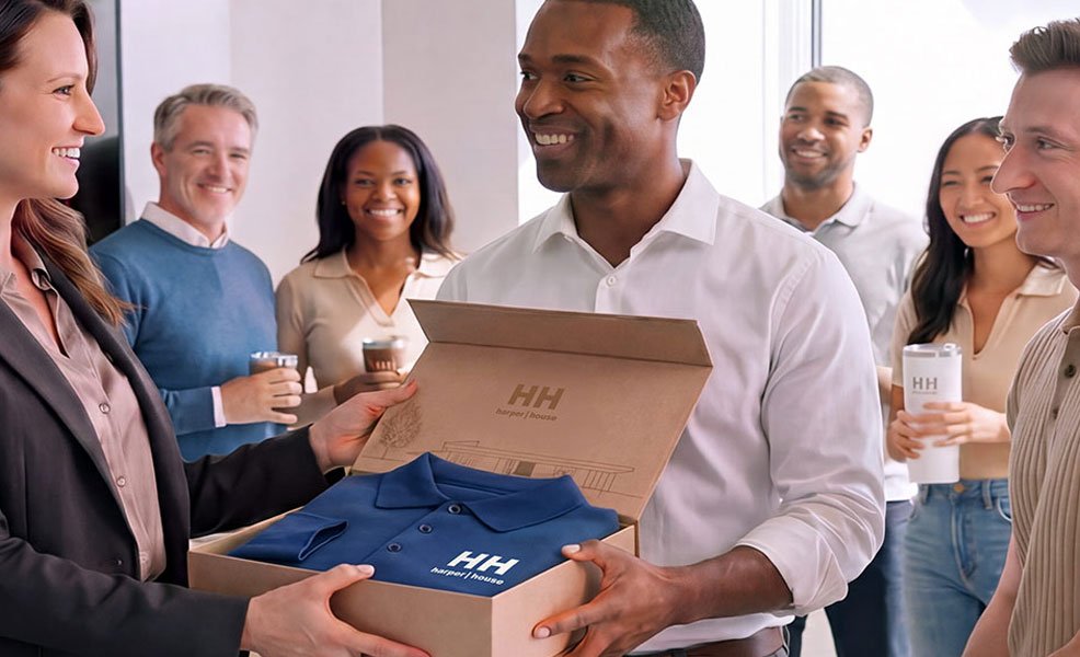 The Positive Impact Collection is Positive Promotions’ end-to-end employee recognition, onboarding, and gifting platform — combining proprietary products, in-house design, and 360° kitting under one vendor.